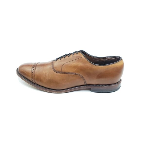 Allen Edmonds Fifth Avenue Men’s Cap Toe Oxford Walnut Leather Shoes 11.5 C - Picture 2 of 13
